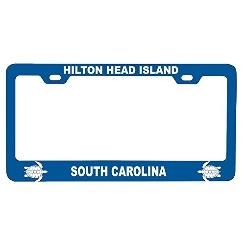 R And R Imports Hilton Head Island South Carolina Turtle Design Souvenir Metal License Plate Frame