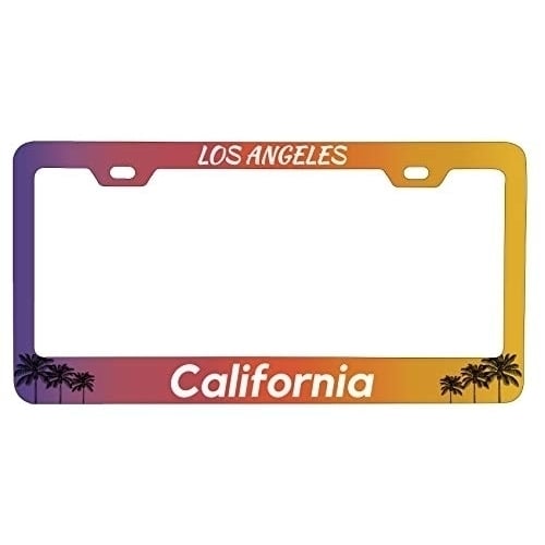 R And R Imports Los Angeles California West Coast Trendy Souvenir Metal License Plate Frame