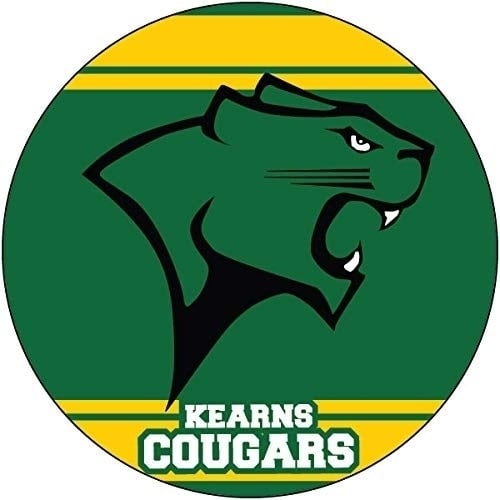 R And R Imports, Inc Kearns High School Cougars Salt Lake City Utah Sports Team 4 Inch Round Car Fridge Magnet