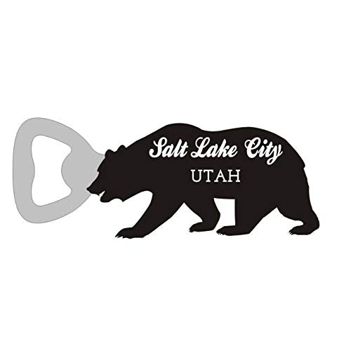 Salt Lake City Utah Camping Souvenir Bear Bottle Opener