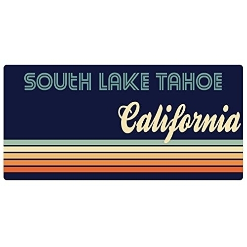 South Lake Tahoe California 5 X 2.5-Inch Fridge Magnet Retro Design