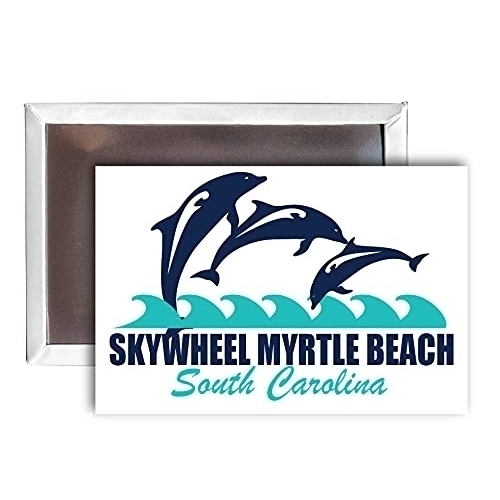 Skywheel Myrtle Beach South Carolina Souvenir 2x3-Inch Fridge Magnet Dolphin Design