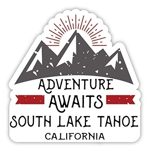 South Lake Tahoe California Souvenir 2-Inch Vinyl Decal Sticker Adventure Awaits Design