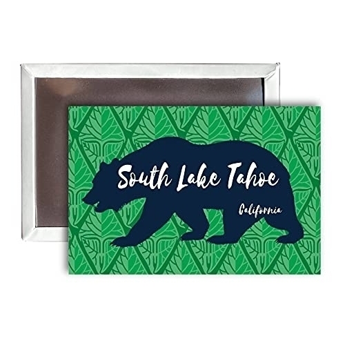 South Lake Tahoe California Souvenir 2x3-Inch Fridge Magnet Bear Design