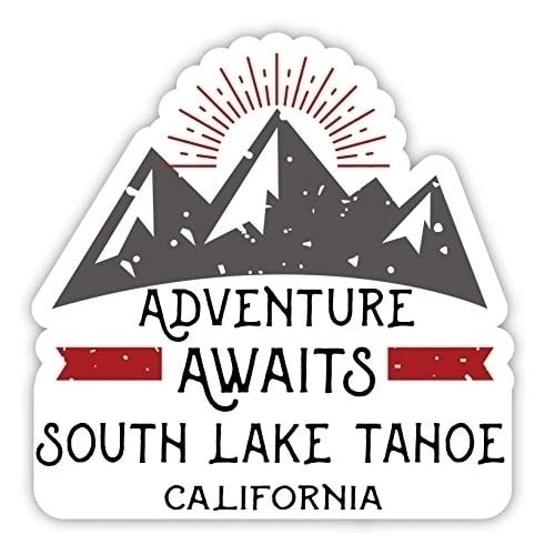 South Lake Tahoe California Souvenir 4-Inch Fridge Magnet Adventure Awaits Design