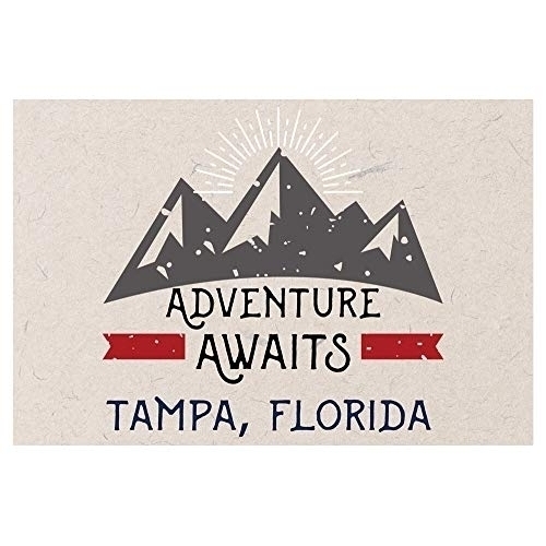 Tampa Florida Souvenir 2x3 Inch Fridge Magnet Adventure Awaits Design