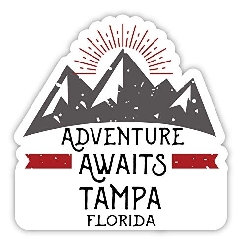 Tampa Florida Souvenir 2-Inch Vinyl Decal Sticker Adventure Awaits Design