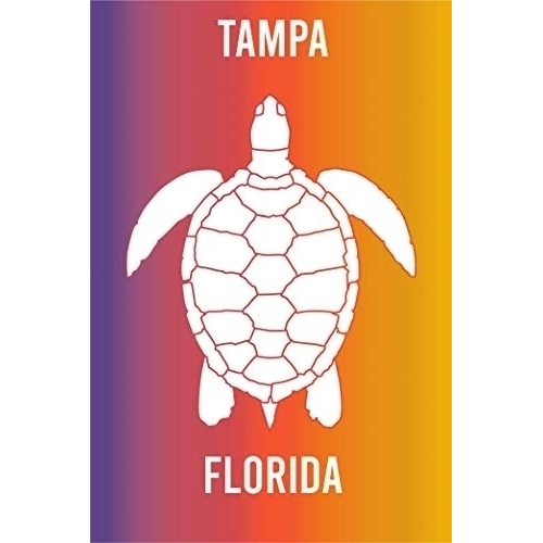 Tampa Florida Souvenir 2x3 Inch Fridge Magnet Turtle Design