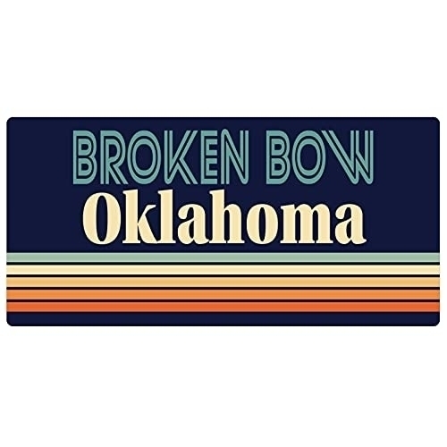 Broken Bow Oklahoma 5 X 2.5-Inch Fridge Magnet Retro Design