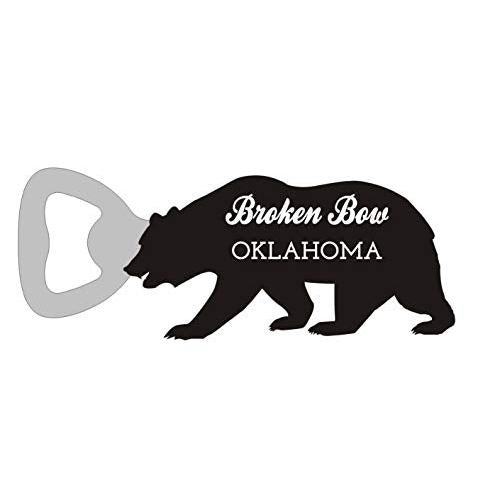 Broken Bow Oklahoma Camping Souvenir Bear Bottle Opener