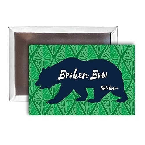 Broken Bow Oklahoma Souvenir 2x3-Inch Fridge Magnet Bear Design