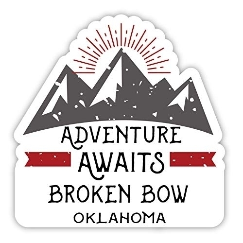 Broken Bow Oklahoma Souvenir 2-Inch Vinyl Decal Sticker Adventure Awaits Design