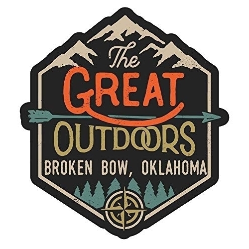 Broken Bow Oklahoma The Great Outdoors Design 4-Inch Fridge Magnet
