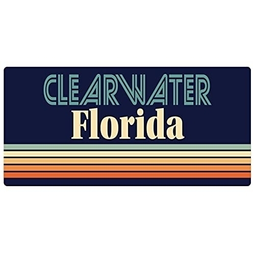 Clearwater Florida 5 X 2.5-Inch Fridge Magnet Retro Design