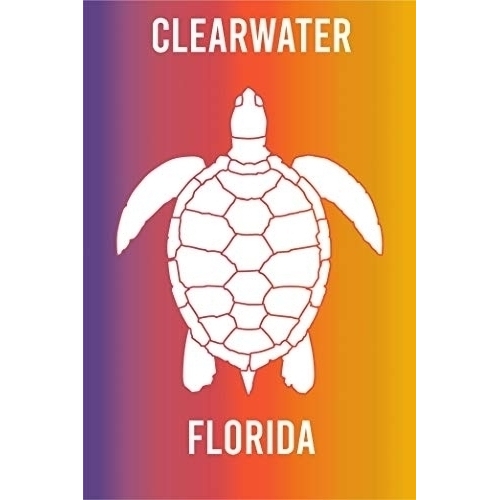 Clearwater Florida Souvenir 2x3 Inch Fridge Magnet Turtle Design