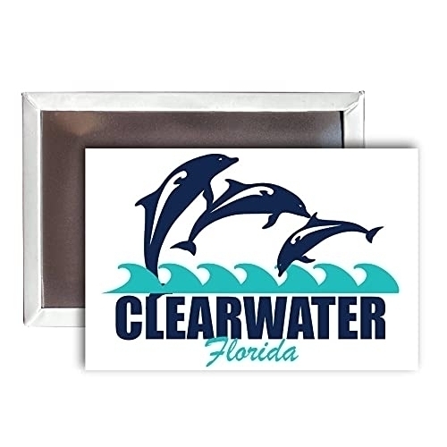 Clearwater Florida Souvenir 2x3-Inch Fridge Magnet Dolphin Design