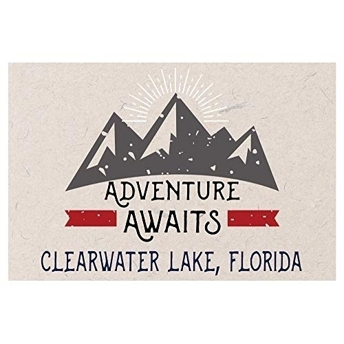 Clearwater Lake Florida Souvenir 2x3 Inch Fridge Magnet Adventure Awaits Design
