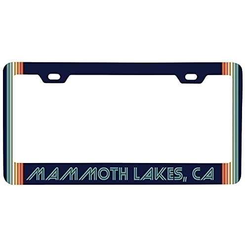 Mammoth Lakes California Car Metal License Plate Frame Retro Design