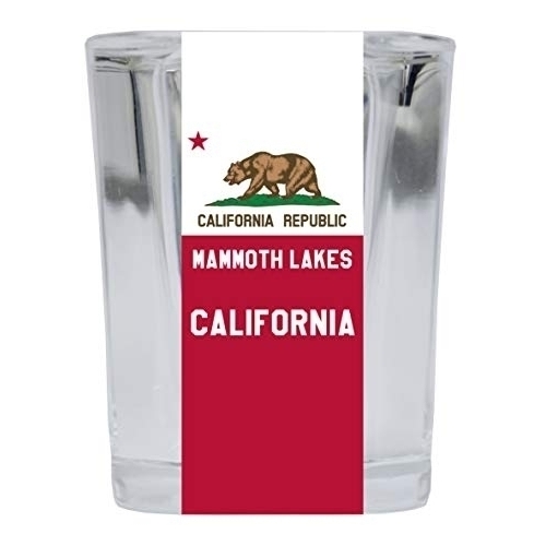Mammoth Lakes California Souvenir 2 Ounce Square Shot Glass