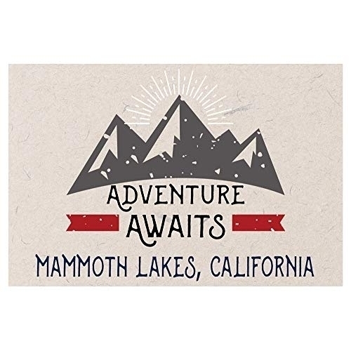 Mammoth Lakes California Souvenir 2x3 Inch Fridge Magnet Adventure Awaits Design