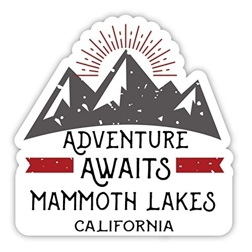 Mammoth Lakes California Souvenir 4-Inch Fridge Magnet Adventure Awaits Design