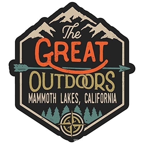 Mammoth Lakes California The Great Outdoors Design 4-Inch Fridge Magnet