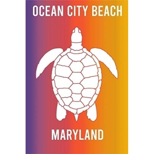 Ocean City Beach Maryland Souvenir 2x3 Inch Fridge Magnet Turtle Design