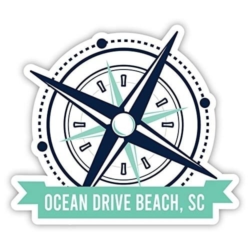 Ocean City Beach Maryland Souvenir 4 Inch Vinyl Decal Sticker Compass Design