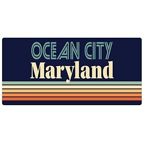 Ocean City Maryland 5 X 2.5-Inch Fridge Magnet Retro Design