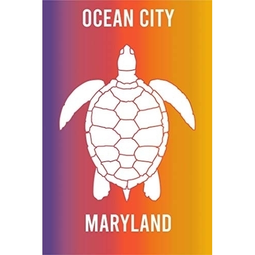 Ocean City Maryland Souvenir 2x3 Inch Fridge Magnet Turtle Design