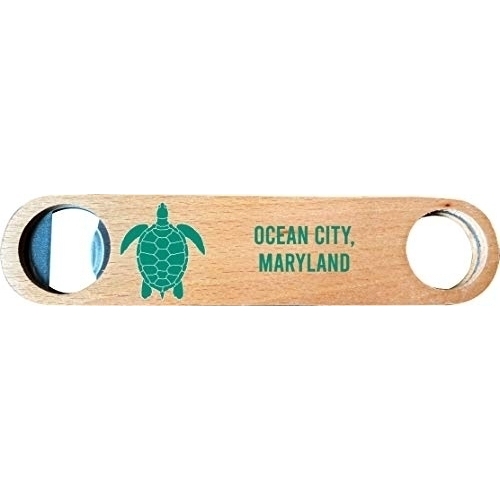 Ocean City, Maryland, Wooden Bottle Opener Turtle Design