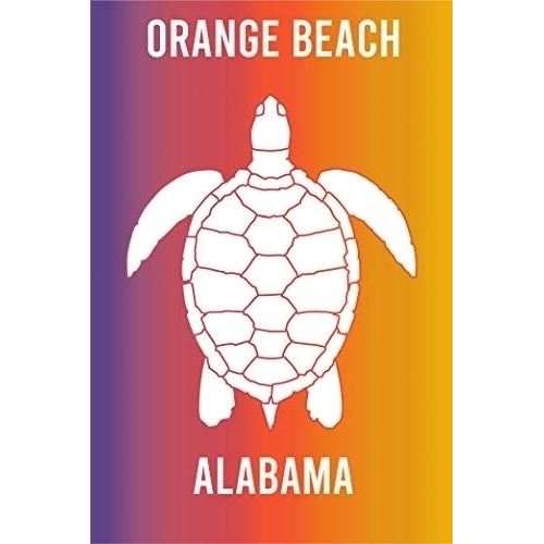 Orange Beach Alabama Souvenir 2x3 Inch Fridge Magnet Turtle Design