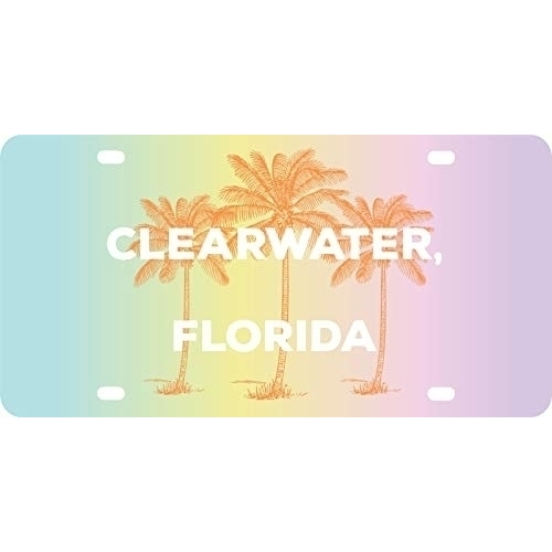 R And R Imports Clearwater Florida Souvenir Mini Metal License Plate 4.75 X 2.25 Inch