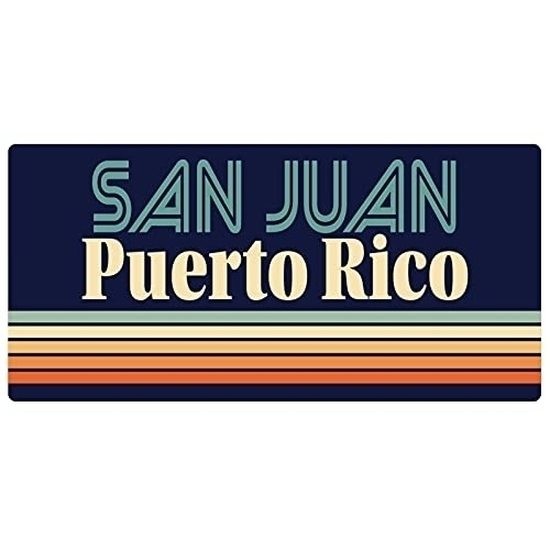 San Juan Puerto Rico 5 X 2.5-Inch Fridge Magnet Retro Design