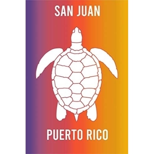 San Juan Puerto Rico Souvenir 2x3 Inch Fridge Magnet Turtle Design