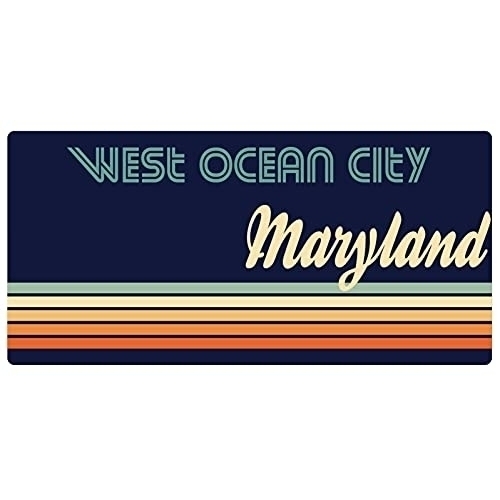 West Ocean City Maryland 5 X 2.5-Inch Fridge Magnet Retro Design