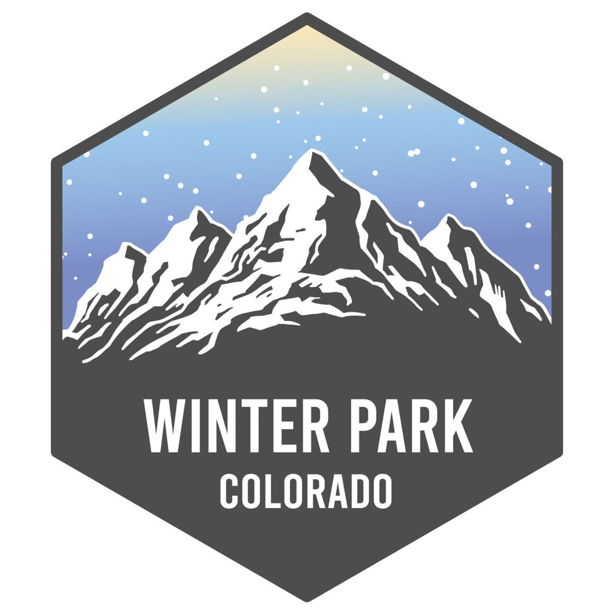 Winter Park Colorado Ski Adventures Souvenir 4 Inch Vinyl Decal Sticker