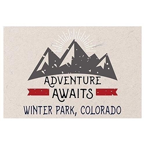 Winter Park Colorado Souvenir 2x3 Inch Fridge Magnet Adventure Awaits Design
