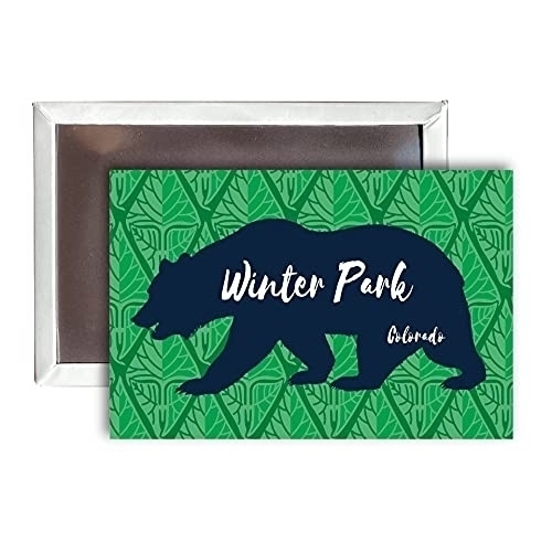 Winter Park Colorado Souvenir 2x3-Inch Fridge Magnet Bear Design