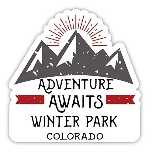 Winter Park Colorado Souvenir 4-Inch Fridge Magnet Adventure Awaits Design