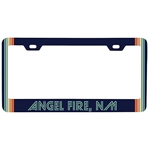 Angel Fire New Mexico Car Metal License Plate Frame Retro Design