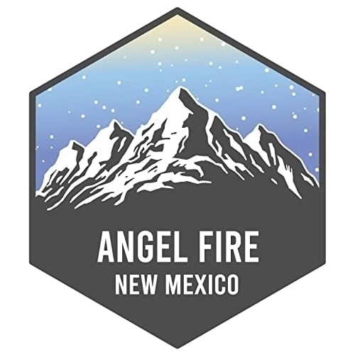 Angel Fire New Mexico Ski Snowboard Adventures Souvenir 4 Inch Fridge Magnet Mountain Design