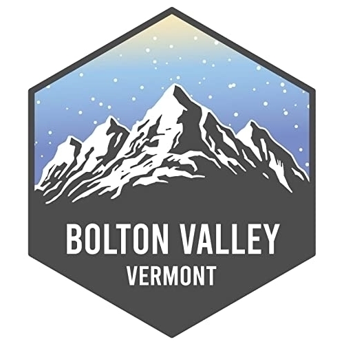 Bolton Valley Vermont Ski Snowboard Adventures Souvenir 4 Inch Fridge Magnet Mountain Design