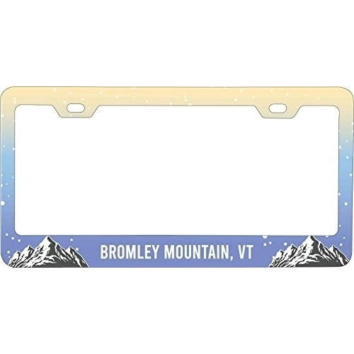 Bromley Mountain Vermont Ski Snowboard Winter Adventures Metal License Plate Frame