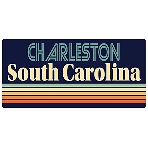 Charleston South Carolina 5 X 2.5-Inch Fridge Magnet Retro Design