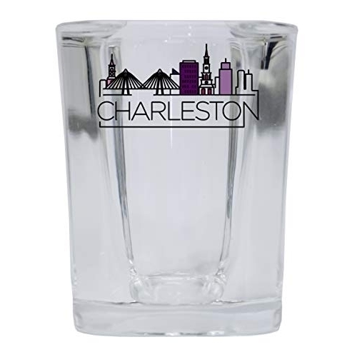 Charleston South Carolina City Trendy Souvenir Square Shot Glass