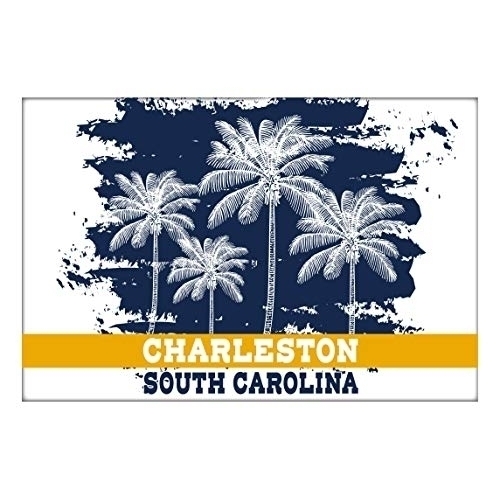 Charleston South Carolina Souvenir 2x3 Inch Fridge Magnet Palm Design