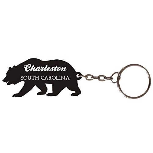 Charleston South Carolina Souvenir Metal Bear Keychain