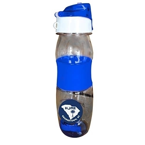 Charleston South Carolina State Shape Map Summer Trendy Souvenir Water Bottle With Arm Band