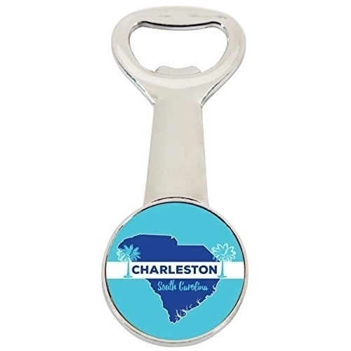 Charleston South Carolina State Shape Trendy Souvenir Magnetic Bottle Opener